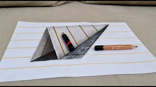 3d drawing on paper