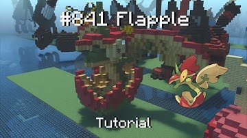 How to build a Pokémon flapple statue in Minecraft (Tutorial)