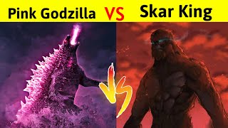 New Godzilla Vs Skar King Who Would Win कय Pink Godzilla हर पयग Holllw King क