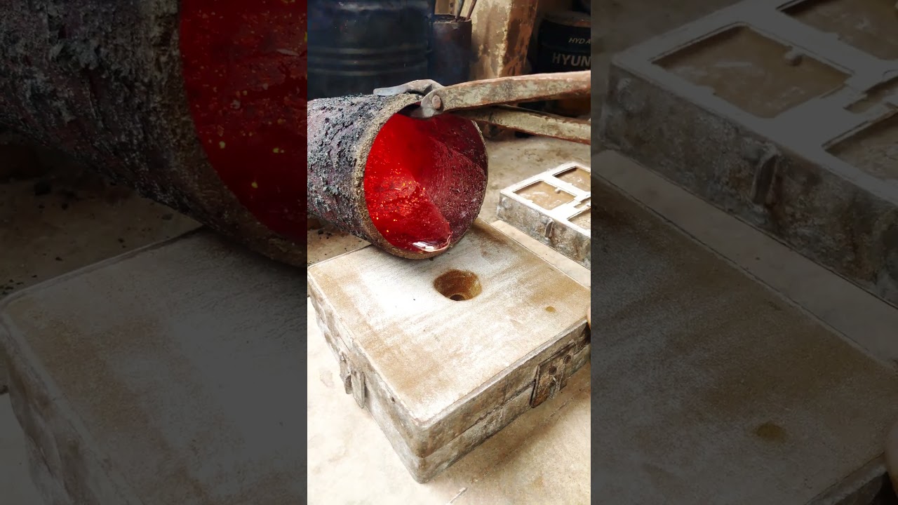 Intense Red-Hot Metal Pour—So Cool! 