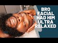 Men's facial treatment using PCA Skin products