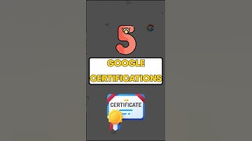 Top 5 Google Certifications in 2024! #certification