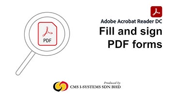 【Adobe Acrobat Reader DC】Fill and sign PDF forms