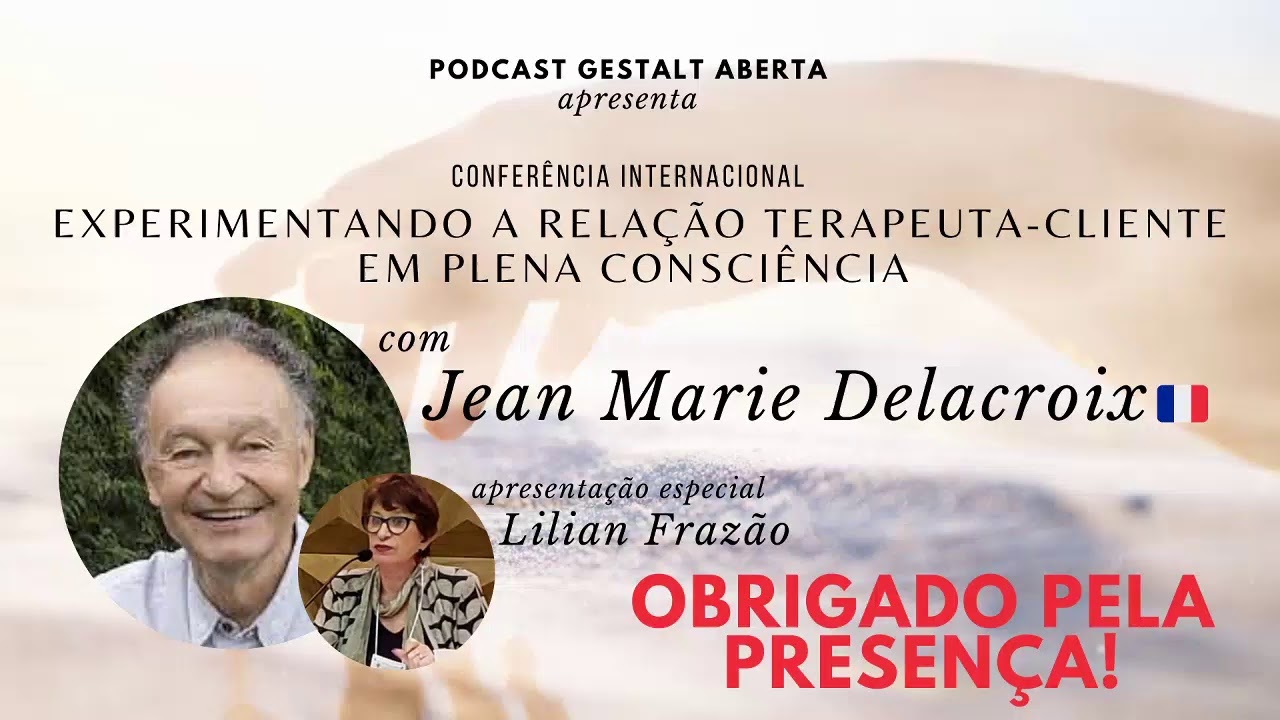 Conferência Internacional com JeanMarie Delacroix YouTube