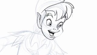 peter pan drawing draw drawings disney paintingvalley