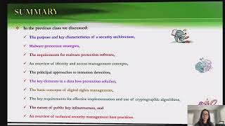 Cybersecurity Assurance Chapter 14 Summary Technical Security Management