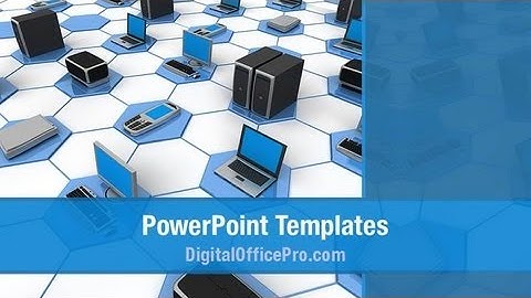 Computer Network PowerPoint Template Backgrounds - DigitalOfficePro #07135W