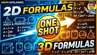 2D &amp; 3D Formulas : Complete Chapter in ONE SHOT! 🚀