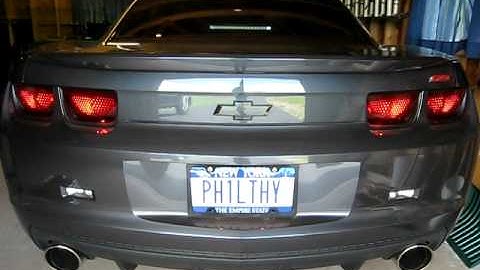 2010 camaro ss magnaflow axleback exhaust startup