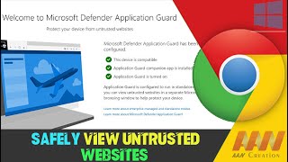 How to Safely View Untrusted Websites on Chrome Browser (Microsoft Defender Application Guard) screenshot 3