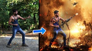 Photoshop One man Army Poster Design Part-1 screenshot 4