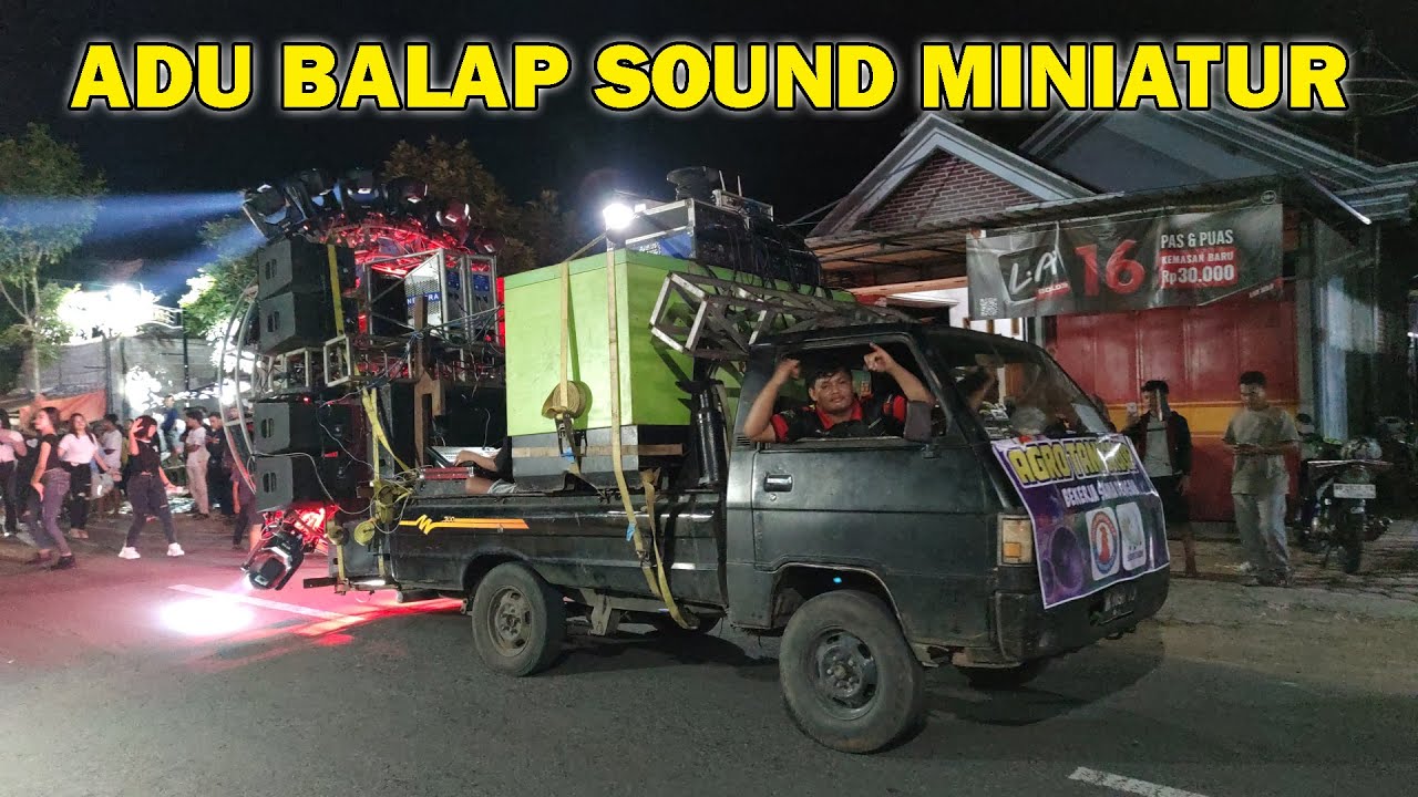 ADU SOUND SYSTEM acara miniatur sound Jati Prahu Trenggalek