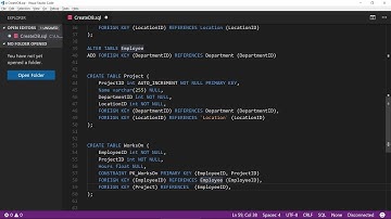 How to create a database using an SQL script - Part 5