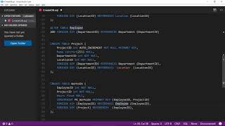 How to create a database using an SQL script - Part 5