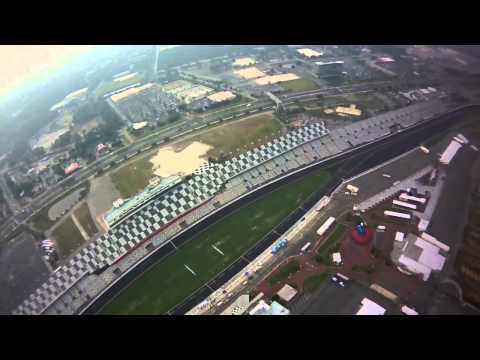 Brian Vickers skydives into Daytona International ...