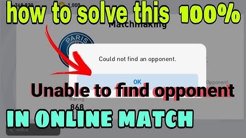 unable to find opponent in pes 2021 SOLVED 💯 | solution for pes 2021 unable to find opponent |