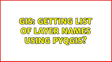 GIS: Getting list of layer names using PyQGIS? (2 Solutions!!)