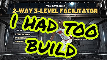 BEST 2 WAY 3 LEVEL FACILITATOR POINT GUARD BUILD ON NBA 2K20