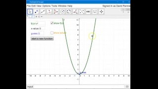 Building Functions and Basic Numbers in GeoGebra