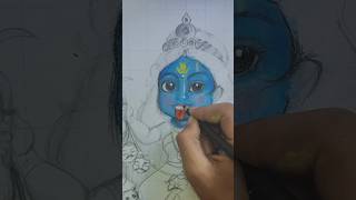 cute kail mata colour /oil pastel 😍