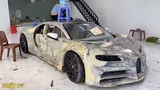 Guy Spent A Year Building A Bugatti Chiron Replica & It Turned Out Really Good full 365 day homemade