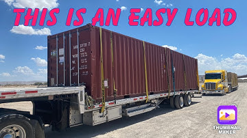 How To Strap Down Containers Onto Stepdeck Or Flatbed