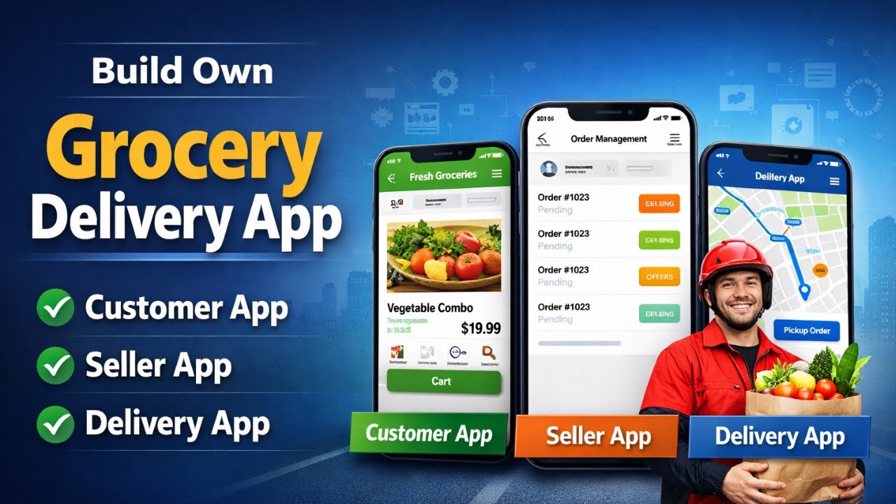How to make grocery delivery app | grocery Delivery app like blinkit ...