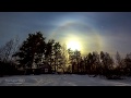 Moon Halo TimeLapse Star Лунное Гало Таймлапс со звездами