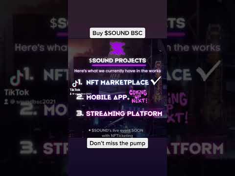 Music NFT #gem #2022 $SOUND BSC. Mobile app launching soon with live event #crypto #cryptocurrency