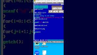 sort array in ascending order | sort array in ascending order in c |array in c #coding #cprogramming
