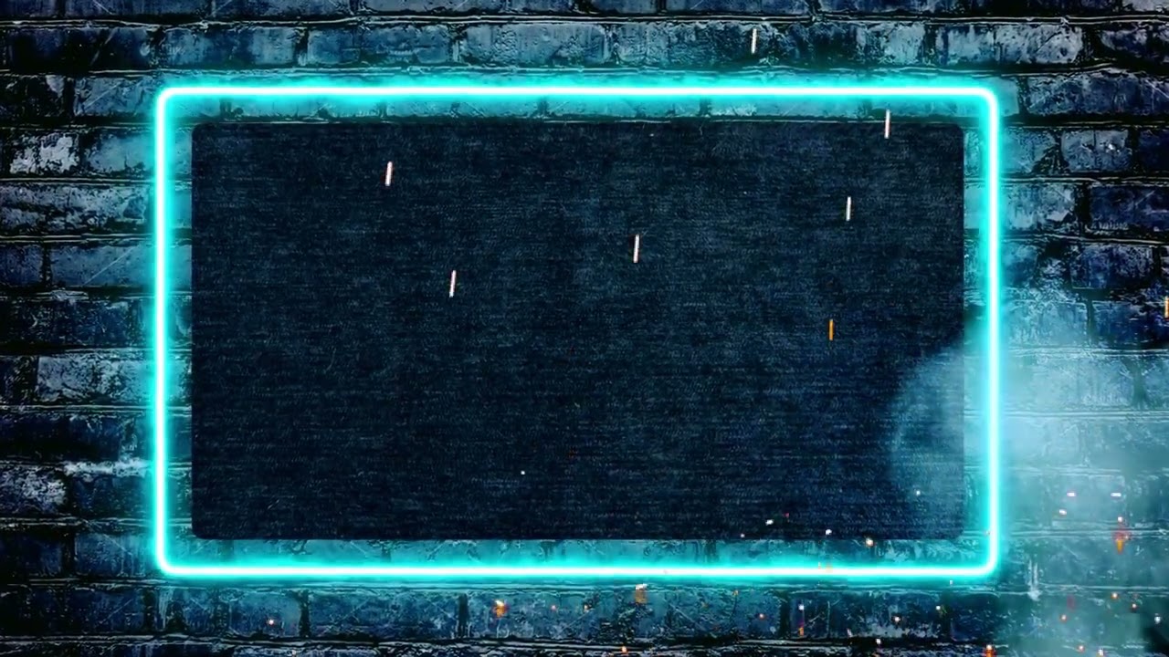 cinematic Neon Frame Birthday Banner Background || Animation || 4K Backgrond 