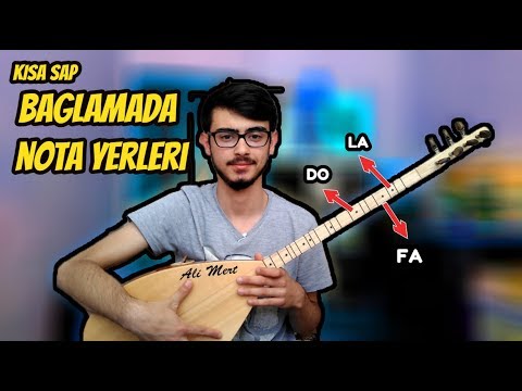 Kısa Sap Bağlama Nota Yerleri #1 / Saz Üzerinde Notalar, Kolay Saz Nasıl Öğrenilir , Kolay Saz Çalma