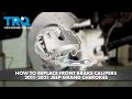 How to Replace Front Brake Calipers 2011-2021 Jeep Grand Cherokee