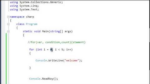 C#( For Loop ) الدرس الرابع والعشرون
