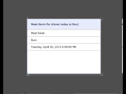 Parsing natural language events