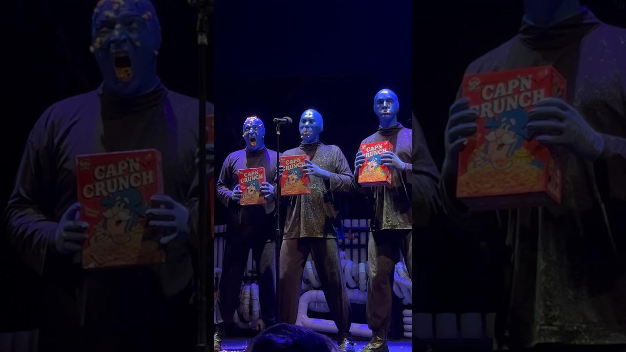 LIVE Blue Man Group ASMR with Captain Crunch #asmr #asmreating #liveperformance #asmrsounds