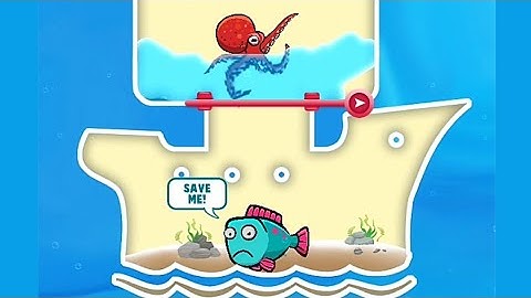 Save the fish fishdom / game level 16 - 22 android and IOS puzzle pull the pin game / joydit hasnu