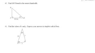 CP Math 2B Fall Semester Final Review #35-50 (part 3 of 3)