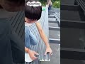 Installing long roof tiles with a special tool #shorts
