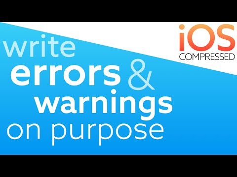 Write Errors & Warnings On Purpose! iOS Swift - under 60 seconds