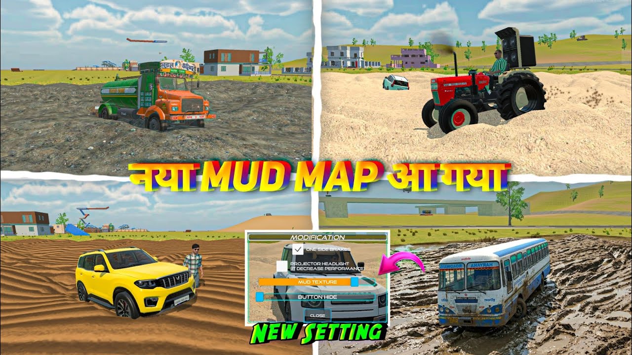 New Mud Map आ गया 😱 Indian Vehicles Simulator 3d Game Mud Map Upgrade ...