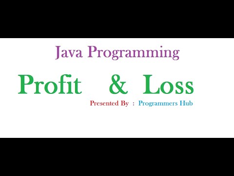 Profit And  Loss in Java Programming |   Programmers Hub