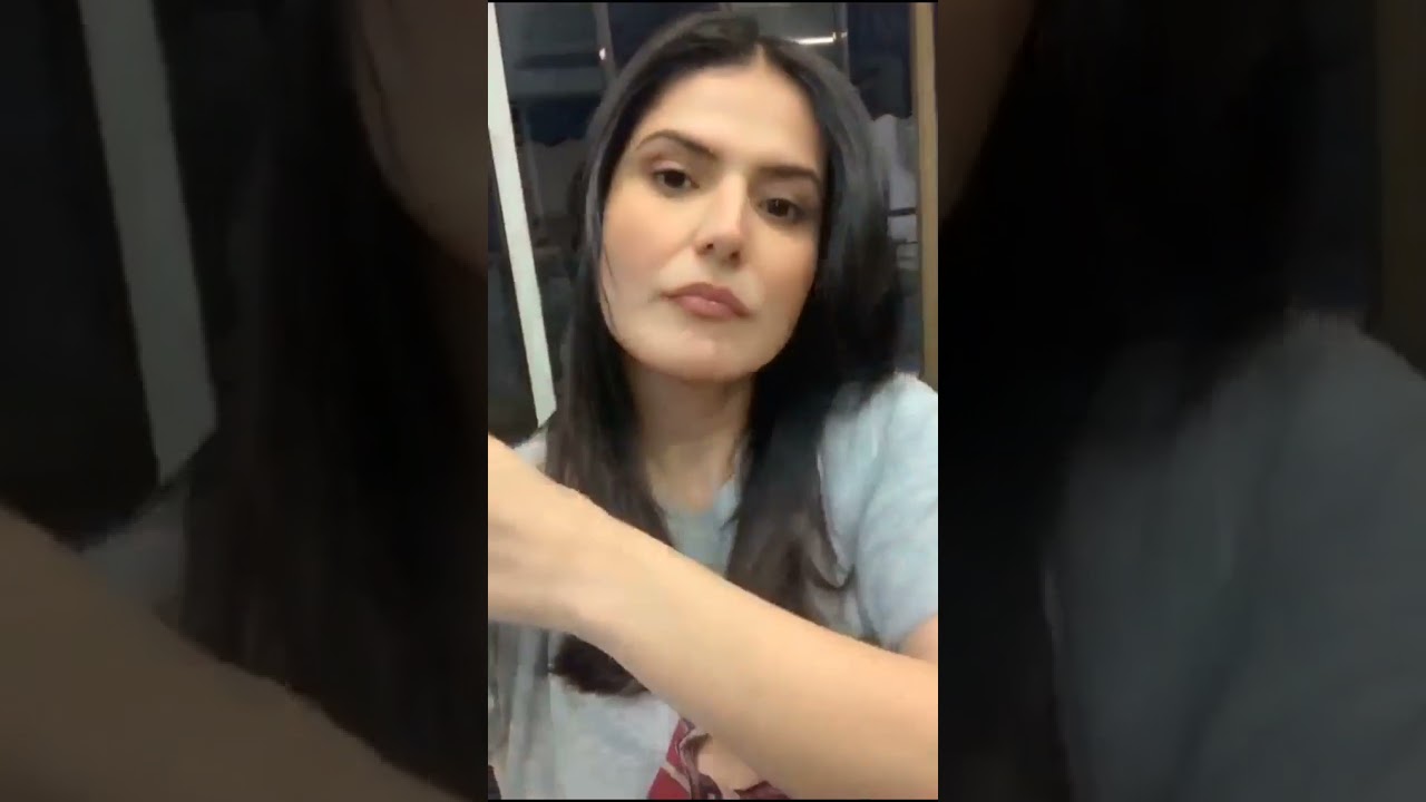 Actress Zareen Khan's New hair cut