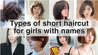 Types of short haircut for girls with names (PART-1) | Short haircut ideas✨ | The Queen of Fashion |