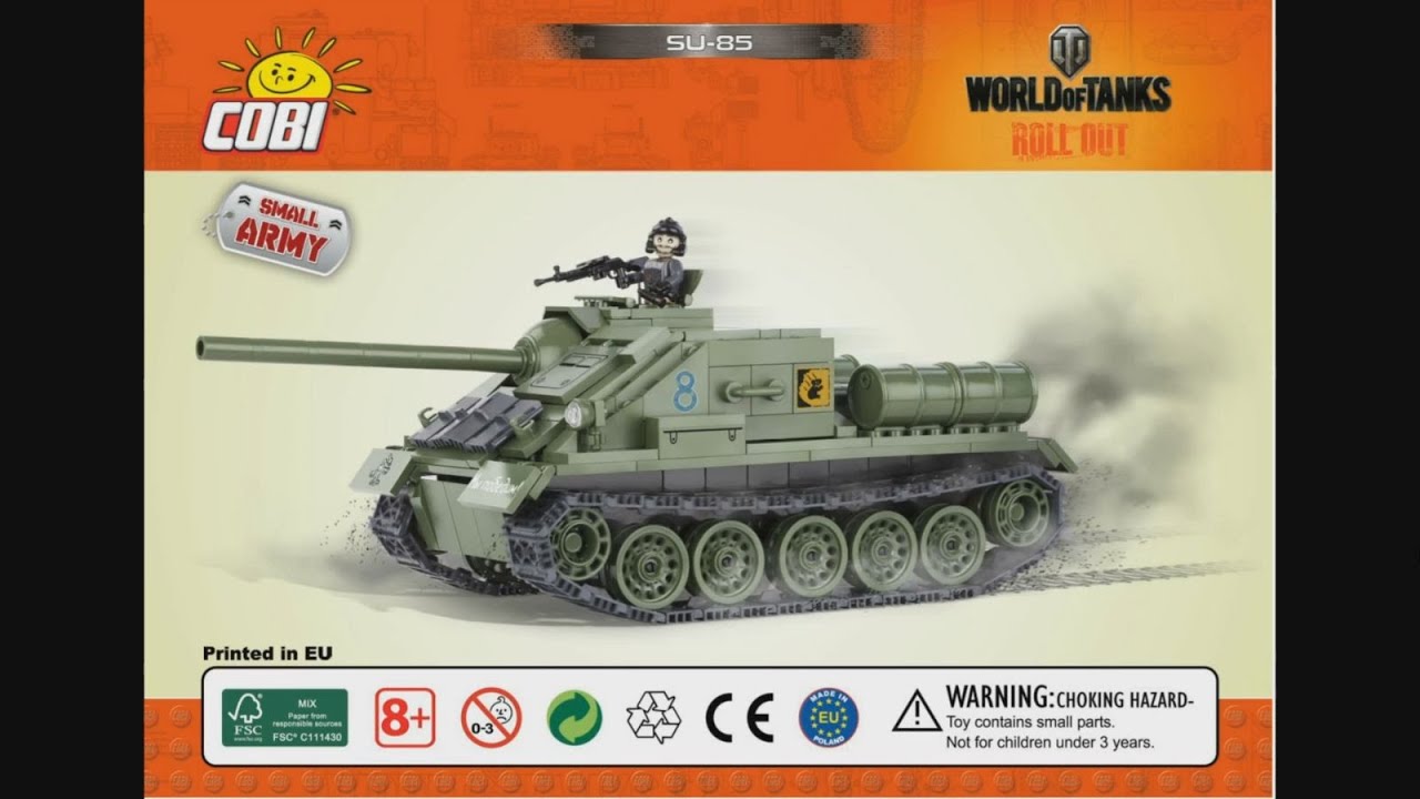 COBI World of Tanks 3003 SU-85 - instruction timelapse