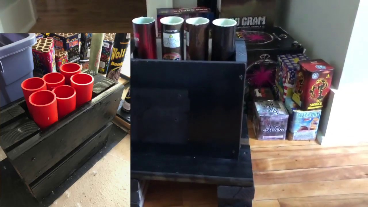 Firework Rack Tutorial Homemade 4 shot Firework Rack - YouTube