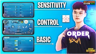 Nova Order New Latest Sensitivity & NV Order new updated control code bgmi || nv order pubg control