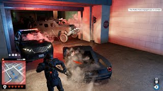 Watch Dogs 2 Police Shootout & Chase + Intense 5 Star Wanted Level Escape