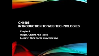 CN4106 Introduction to Web Development Chapter 4