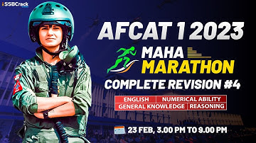 AFCAT 1 2023 | Maha Marathon | Complete Revision | Most Important Questions | Fully Solved | Part 4